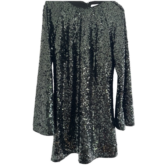 H&M SEQUINED A-LINE DRESS - Women's Size M - Picture 4 of 5